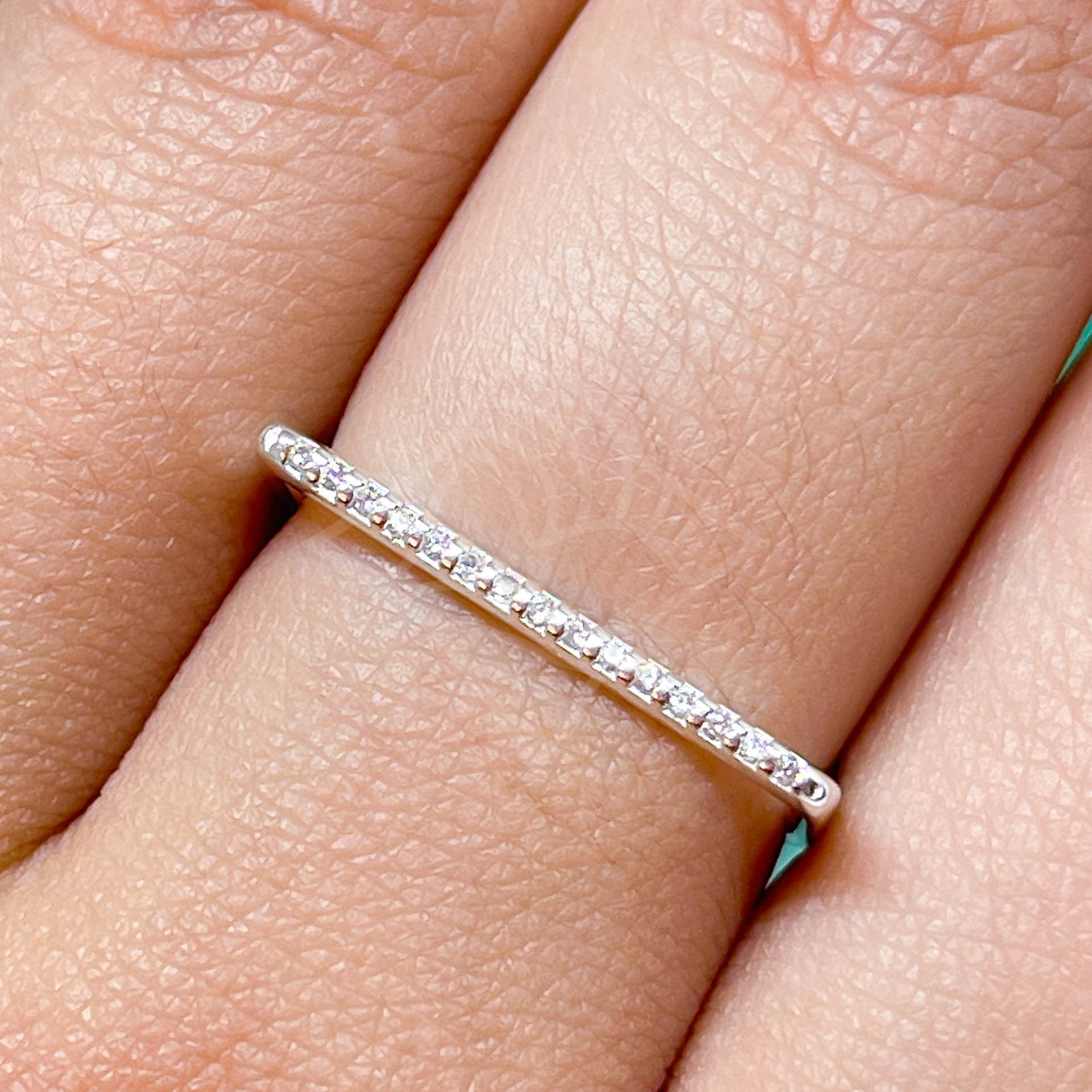 Anel Quadrado Cravejado