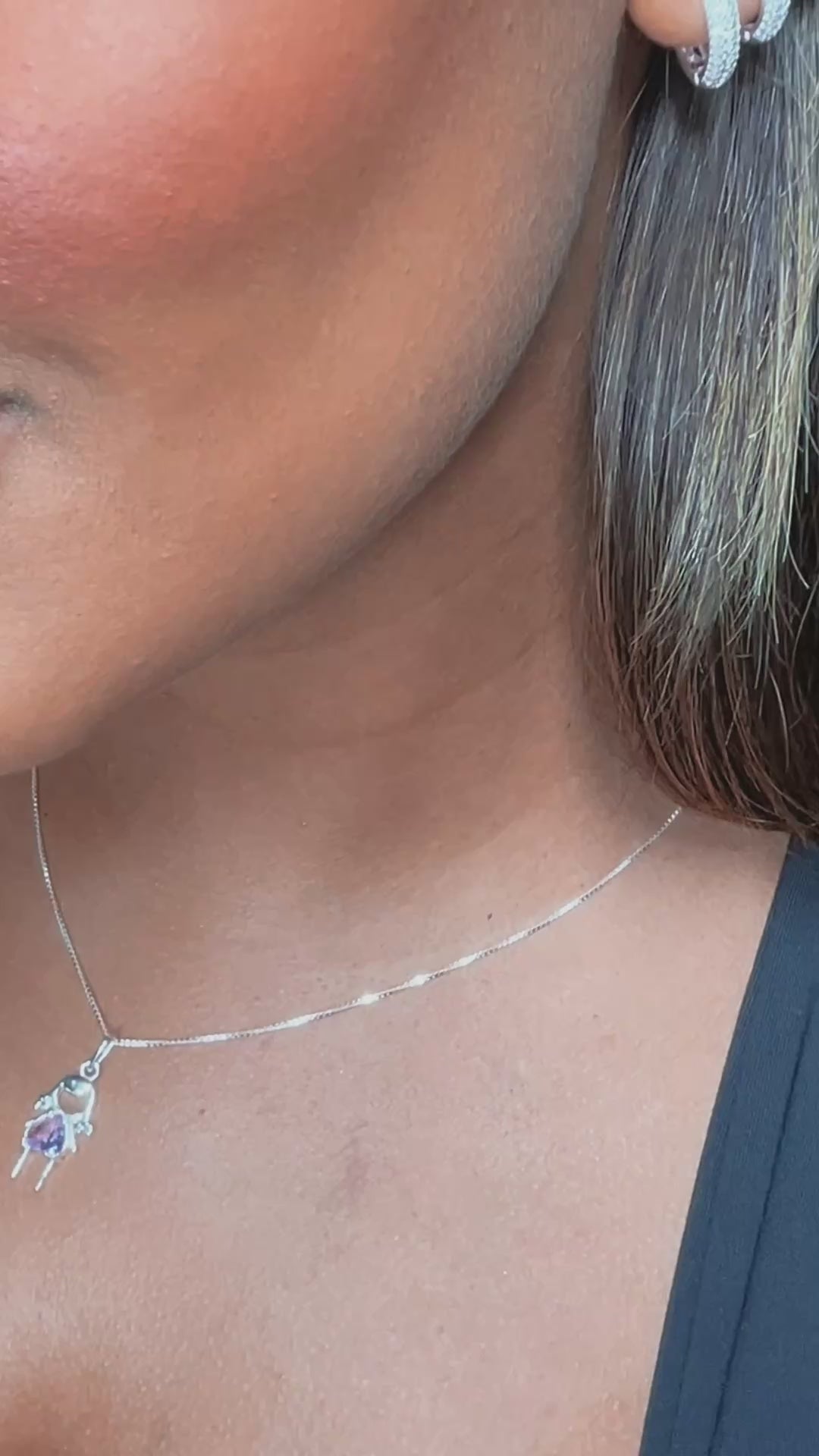 Colar Menina ou Menino Coração