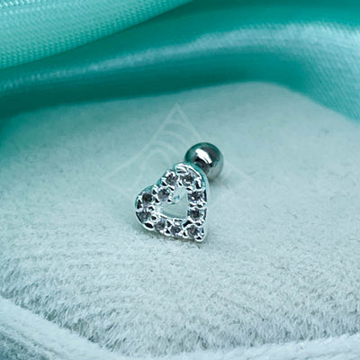 Piercing Coração Cravejado Vic