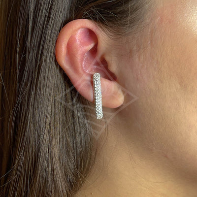 Brinco Earhook Cravejado Luxo