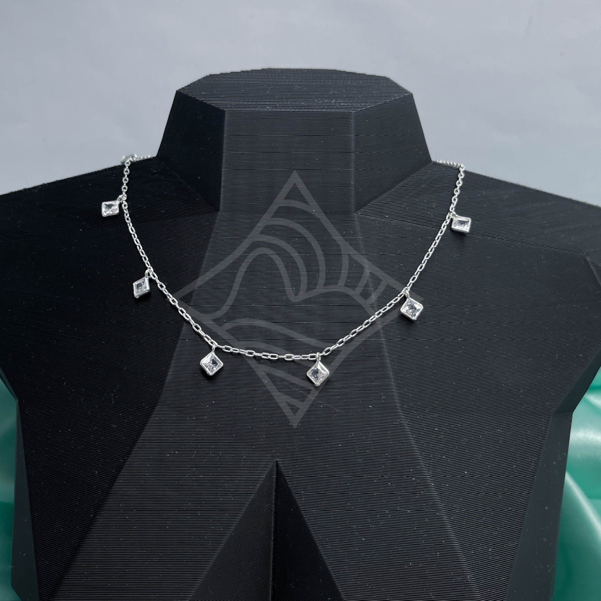 Chocker Pontos De Luz Quadrados