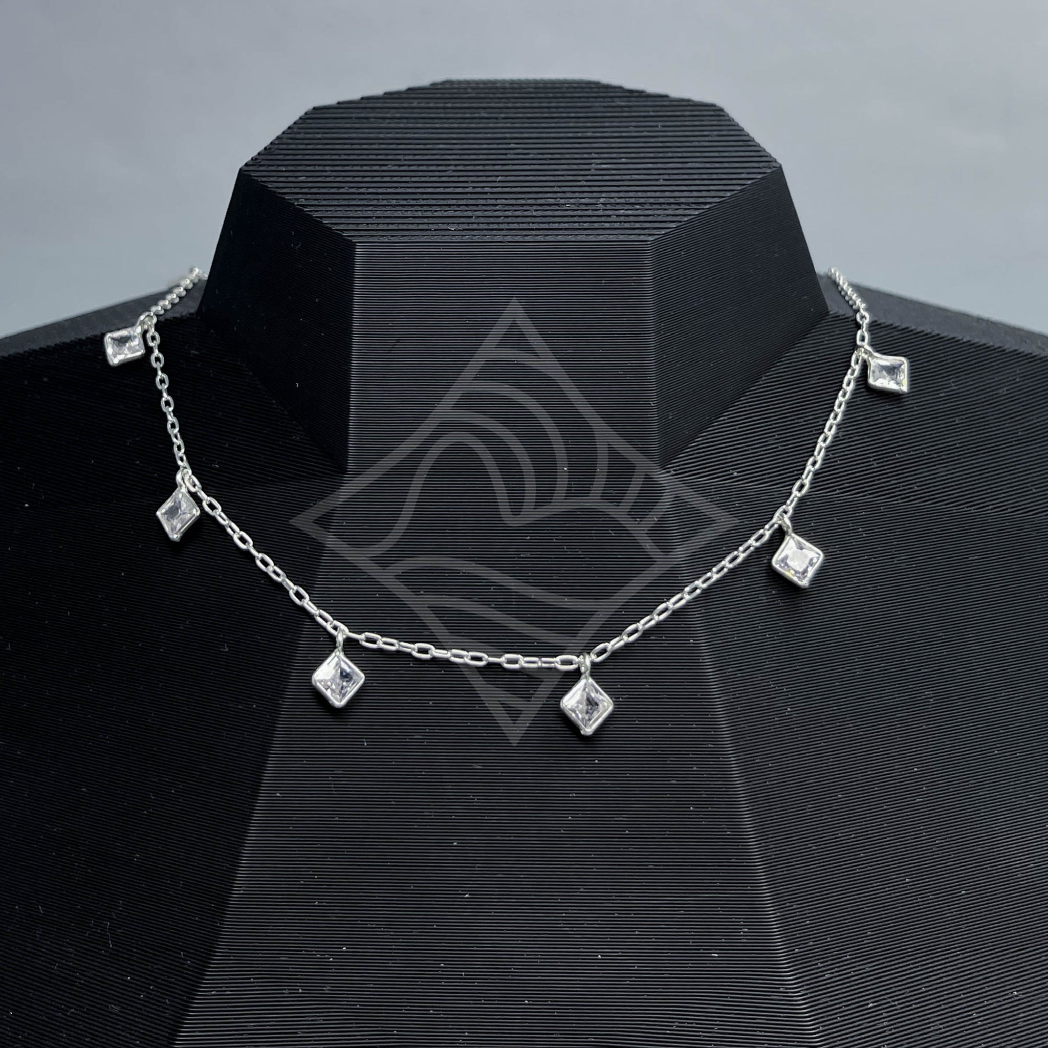 Chocker Pontos De Luz Quadrados