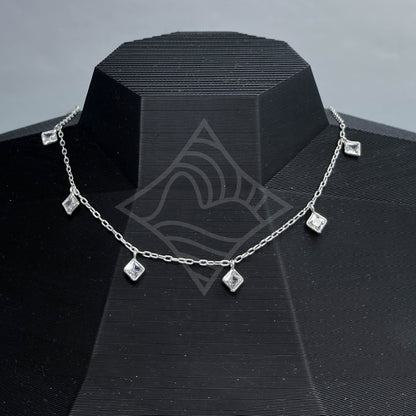 Chocker Pontos De Luz Quadrados