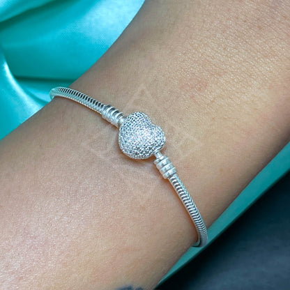 Pulseira Para Berloque Prata de Açúcar