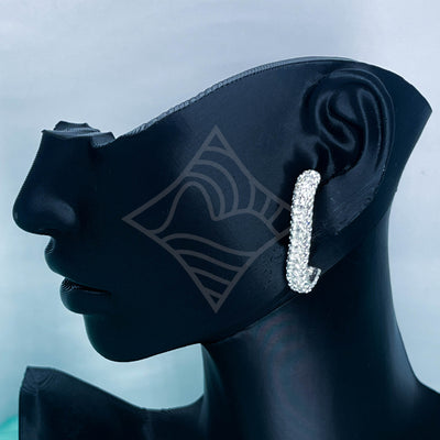 Brinco Earhook Cravejado Luxo