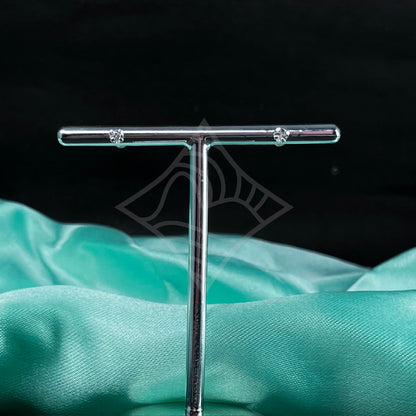 Brinco Ponto de Luz Coração 3mm Tarraxa Baby