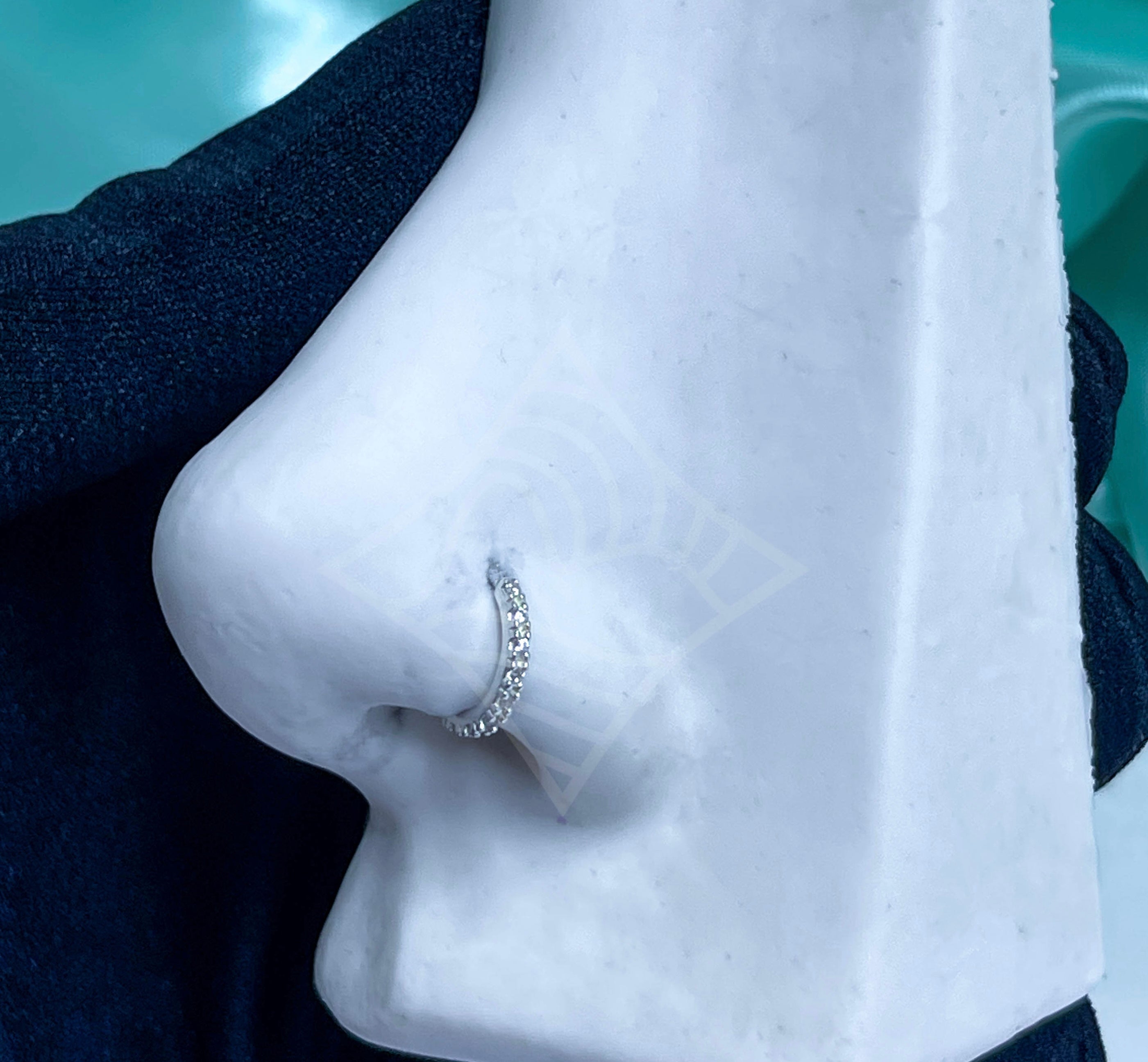 Piercing Argolinha Cravejada My Nariz/Helix