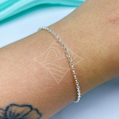 Pulseira Elos Bolinhas 16cm