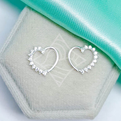 Piercing Coração Cravejado Day - helix ou daith