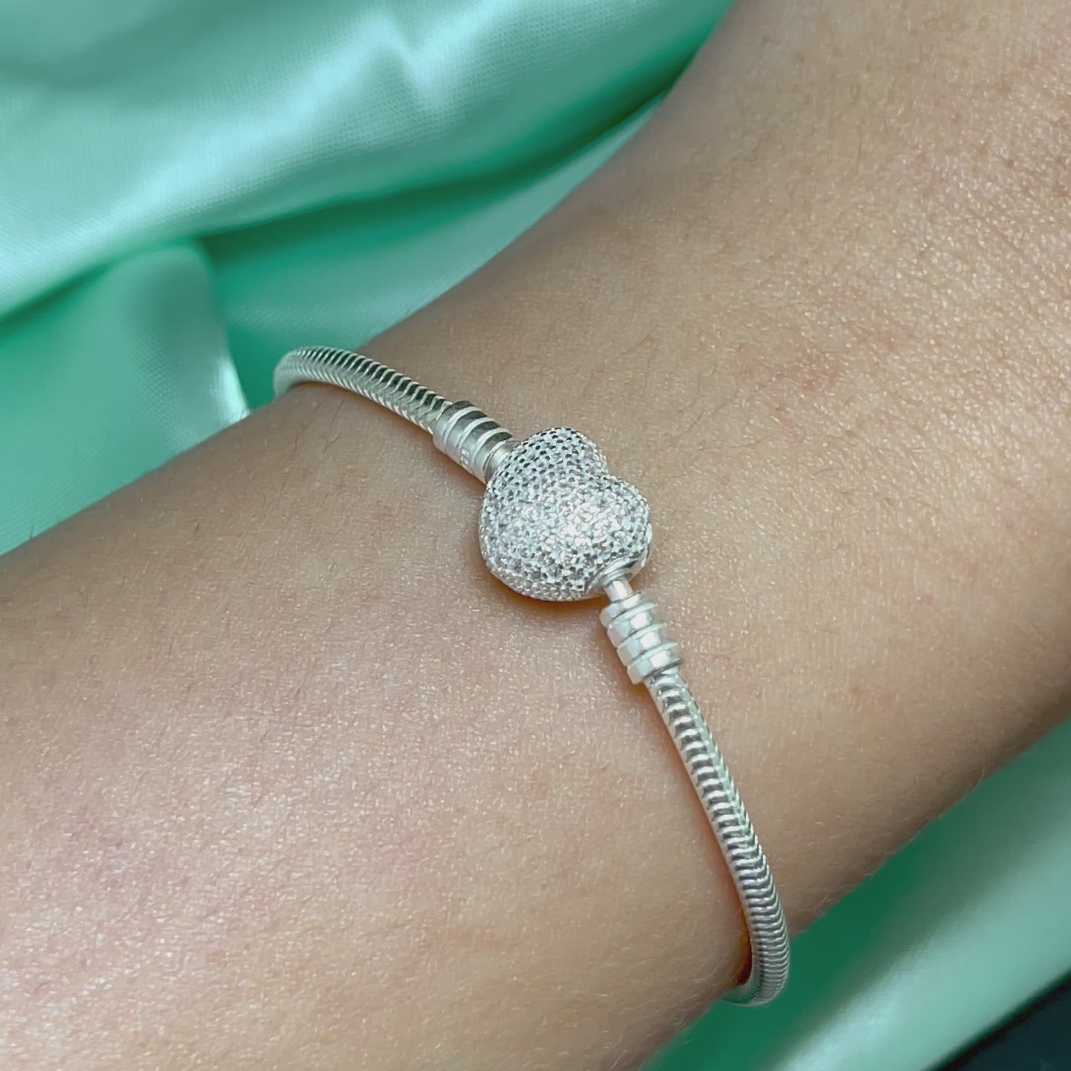 Pulseira Para Berloque Prata de Açúcar