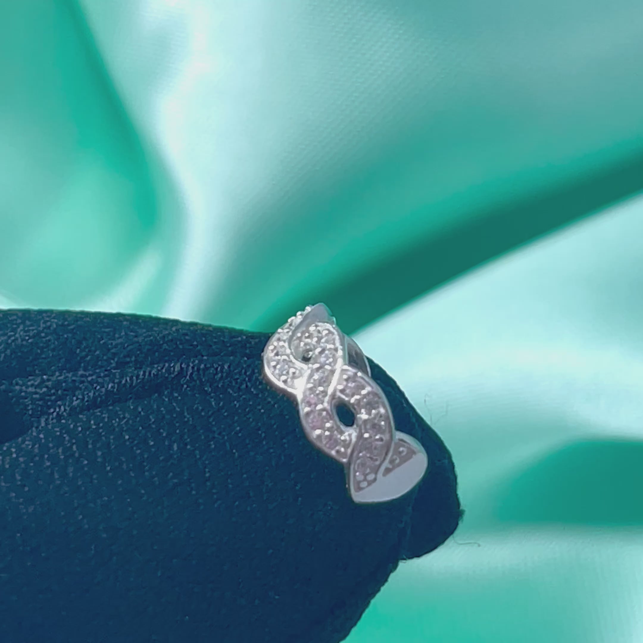 Piercing Fake França Cravejado Infinito