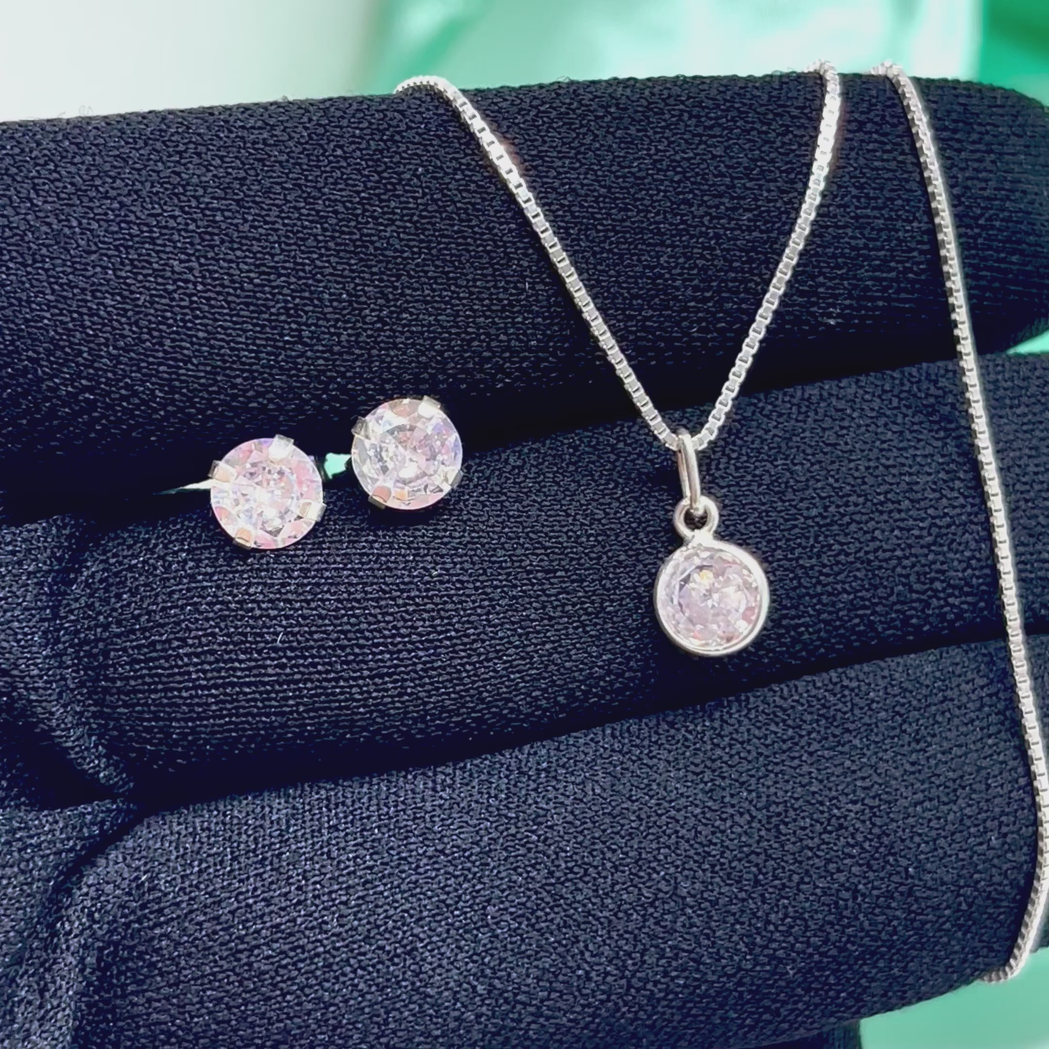 Conjunto Ponto de luz Colar & Brincos