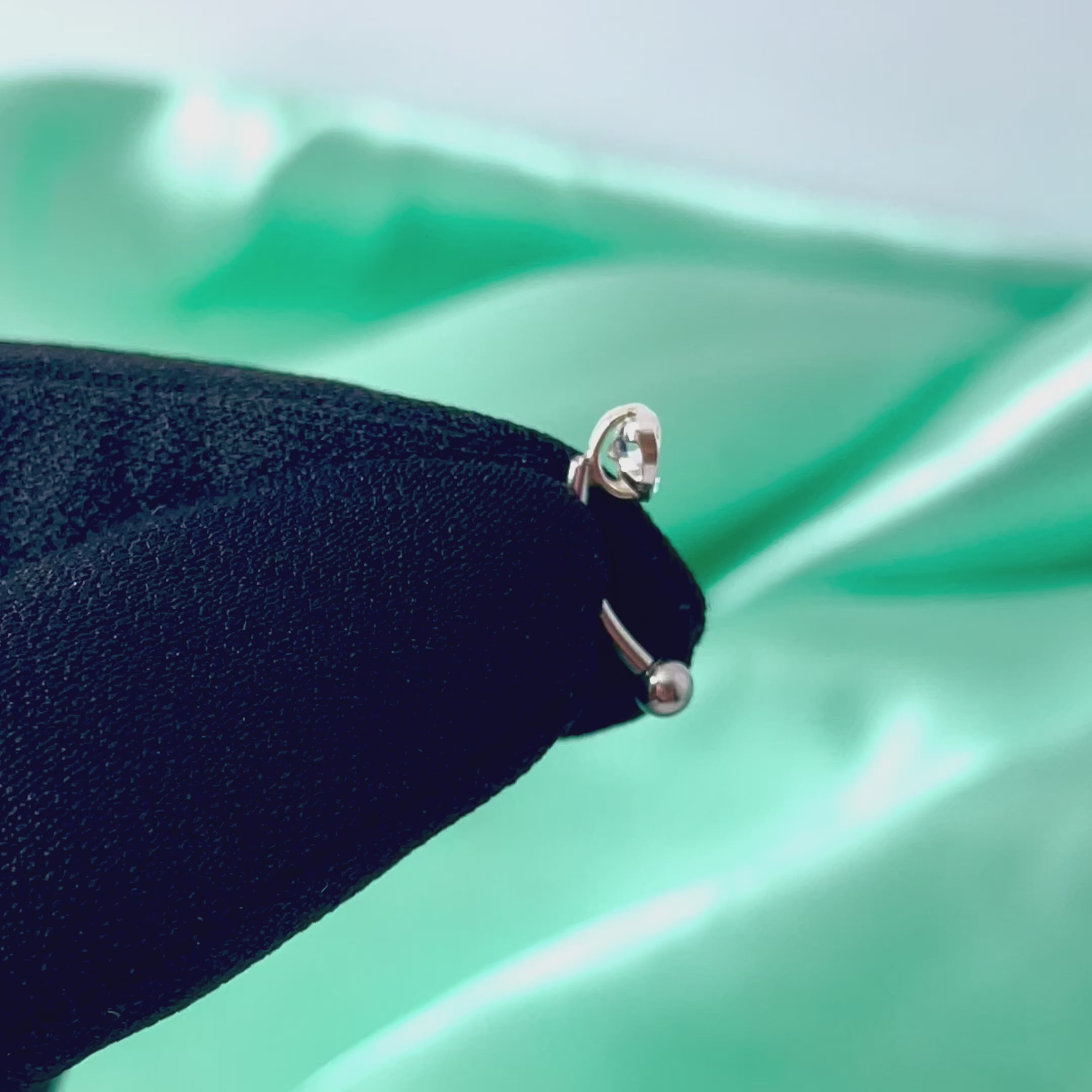 Piercing Umbigo Coração Embutido